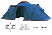 Кемпинговая палатка Sol Castle 6