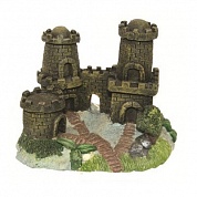 Декорация пластиковая Prime Замок с двумя башнями малый