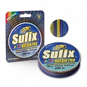 Леска плетеная Sufux Matrix Pro x6 разноцвет. 100м 0.15мм 10кг